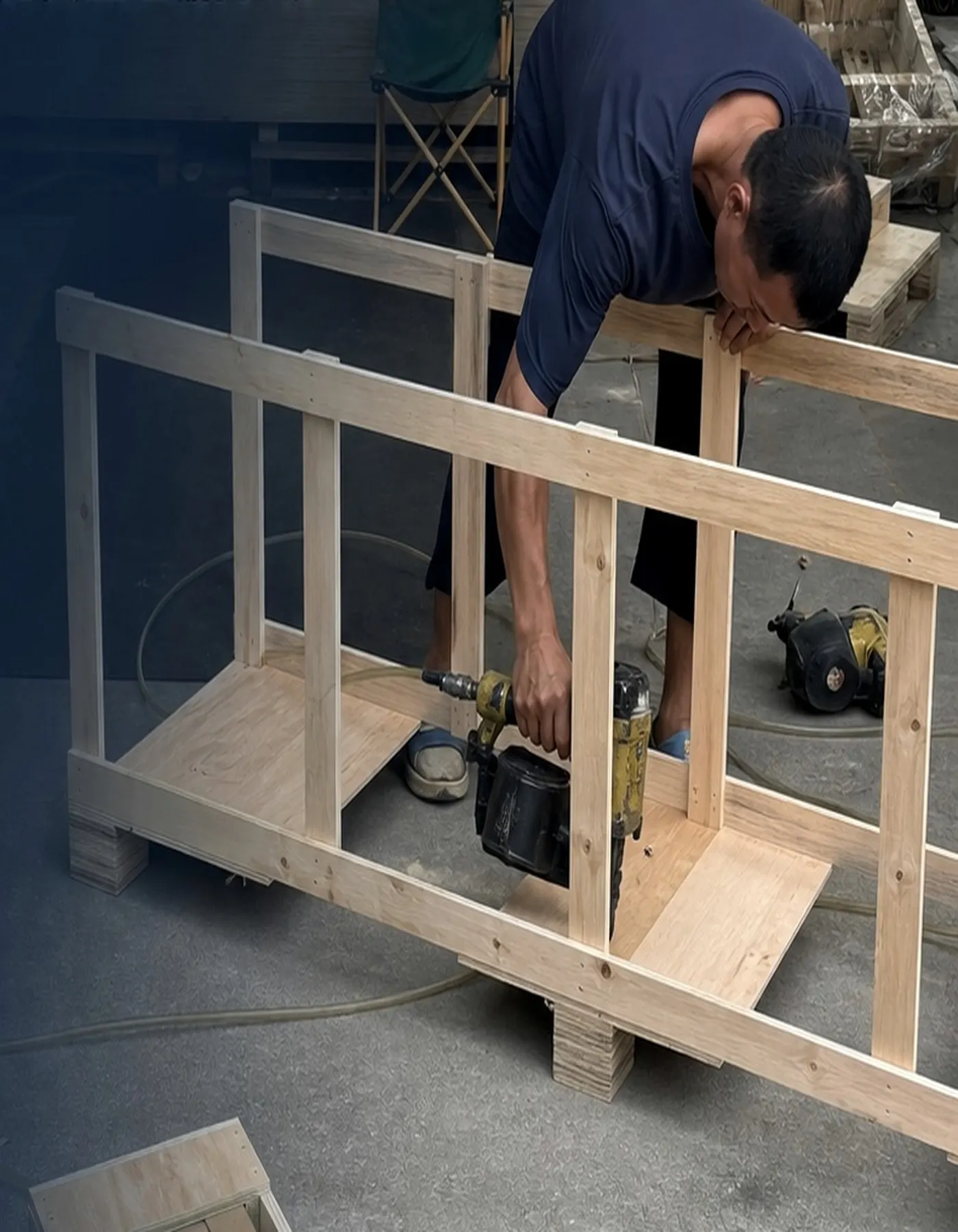 Detailed wooden packing and reinforcement for building products at BuildCargo Logistics