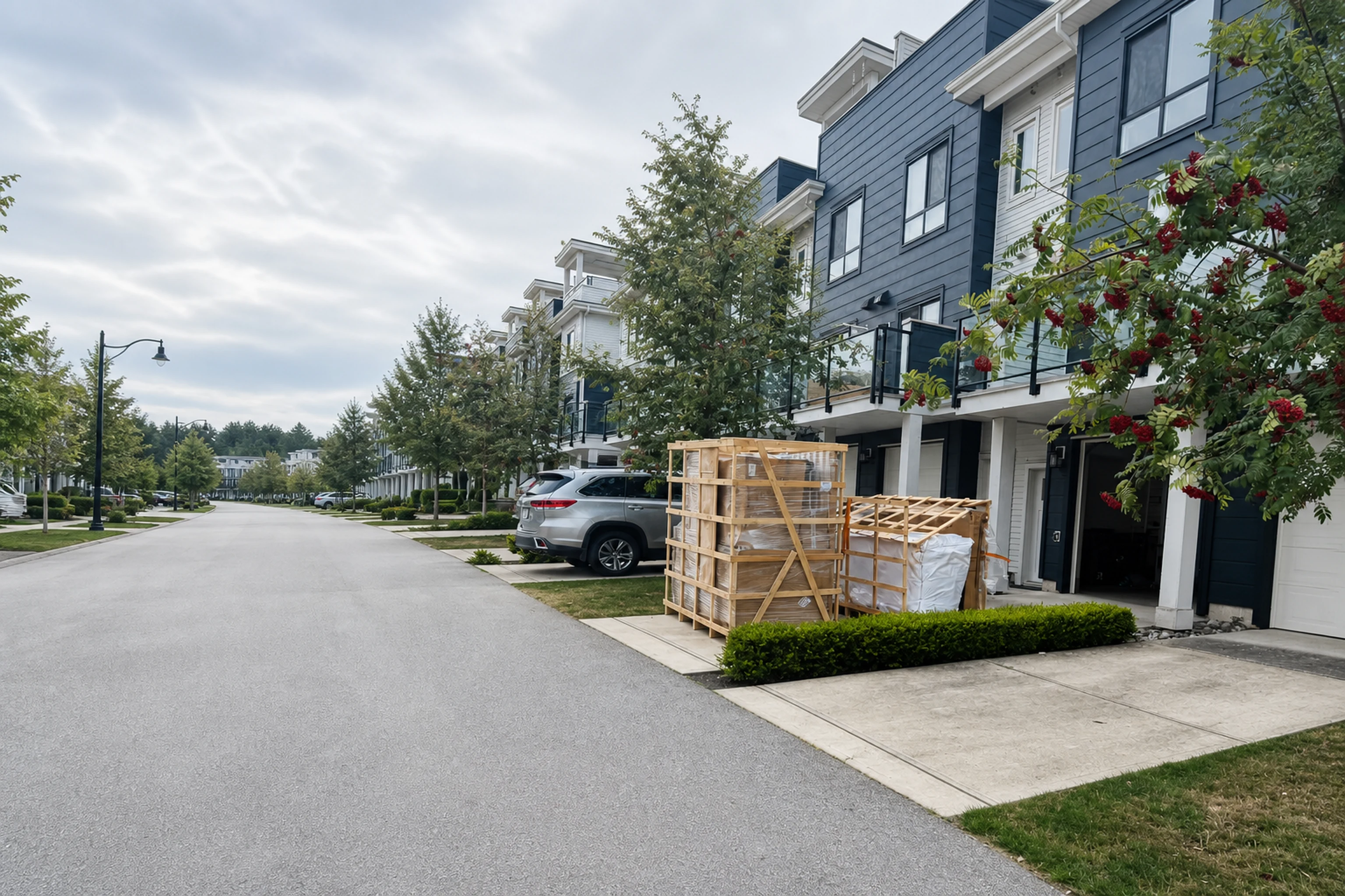 Whole-household cargo at the completed Canadian residential handover