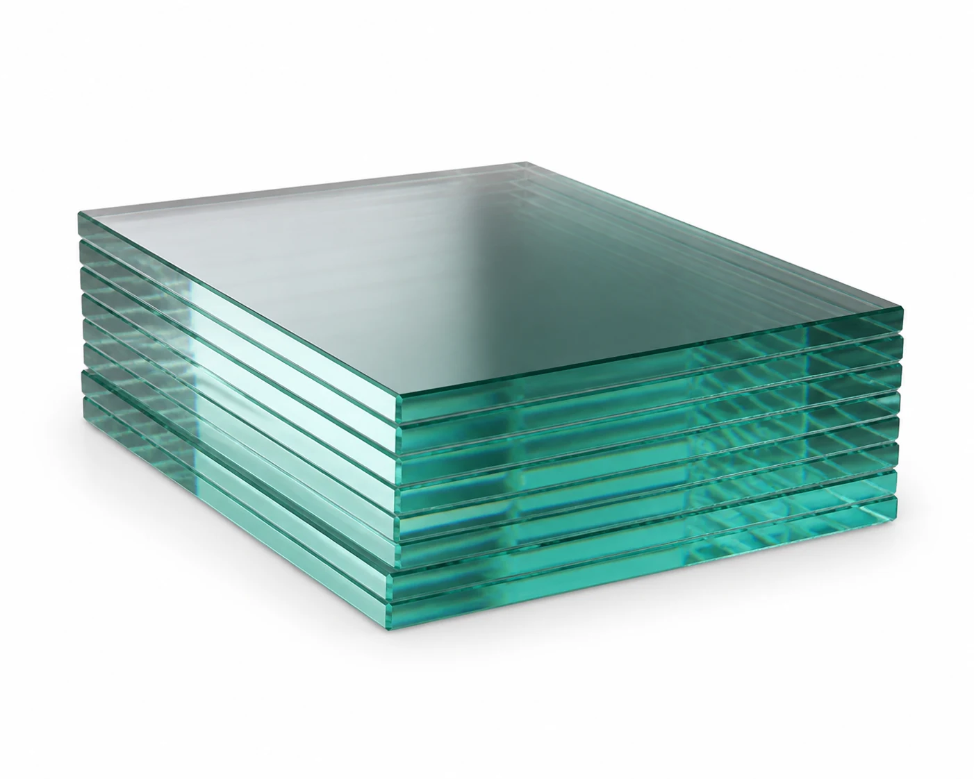 Cleaned presentation of tempered laminated glass recorded as IT068-5 in the Italy villa shipment workbook